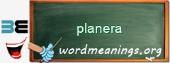 WordMeaning blackboard for planera